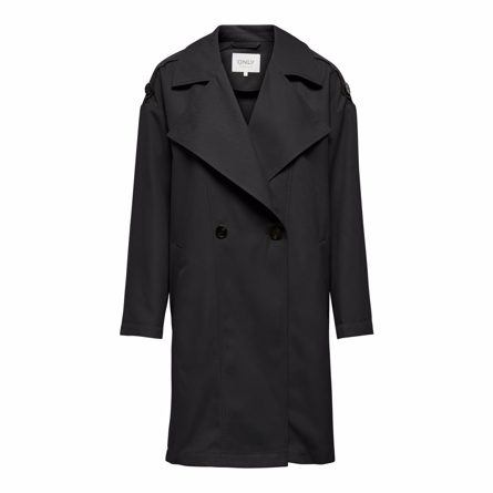 ONLY Trenchcoat Line Black